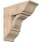 Ekena Millwork Merced Traditional Smooth Bracket w/ Offset Brace, Douglas Fir, 7 1/2"W x 18"D x 18"H BKT0806X18X18MRC01SDF - alternate 1